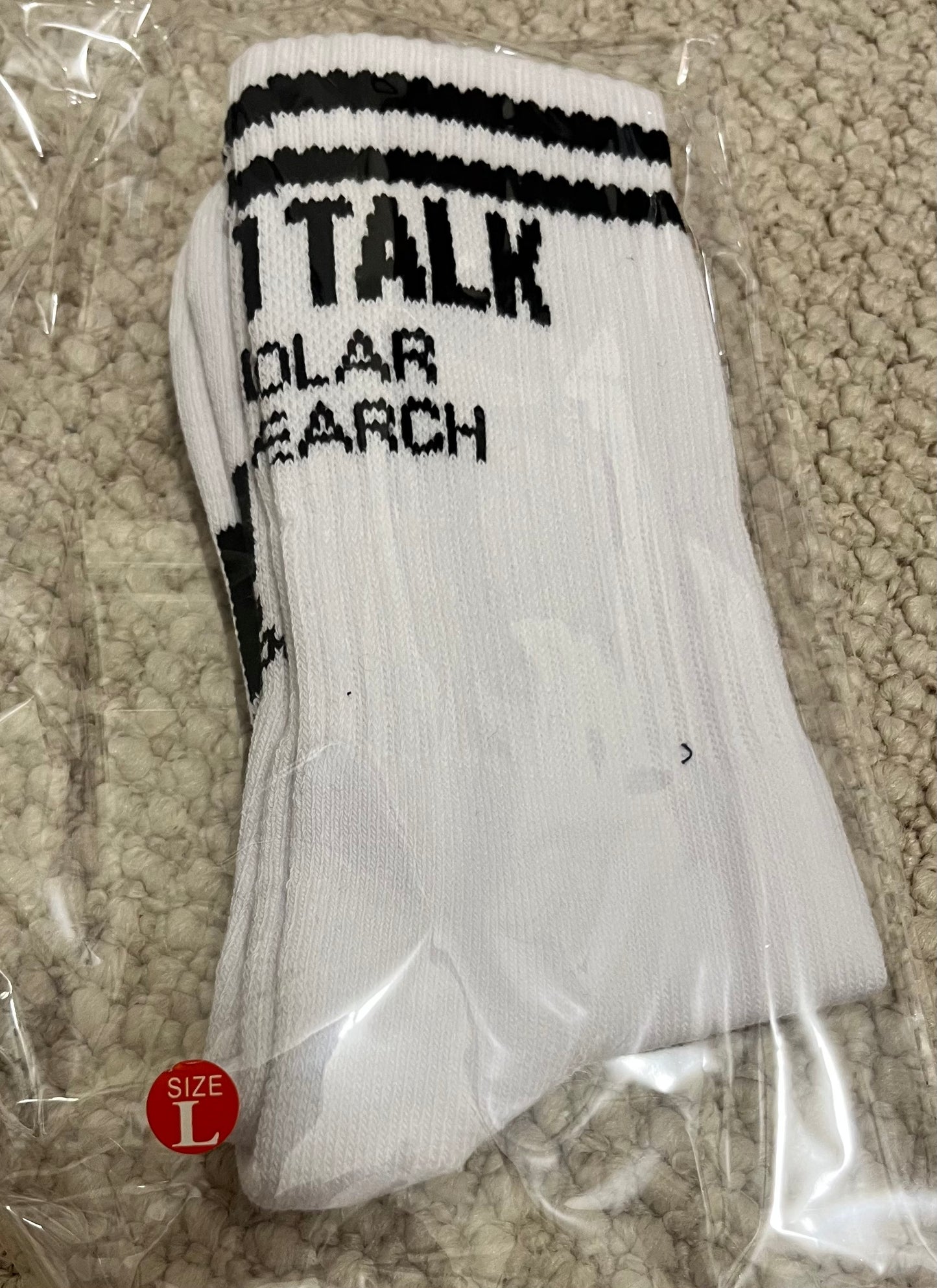 Good Talk Socks (black or white)