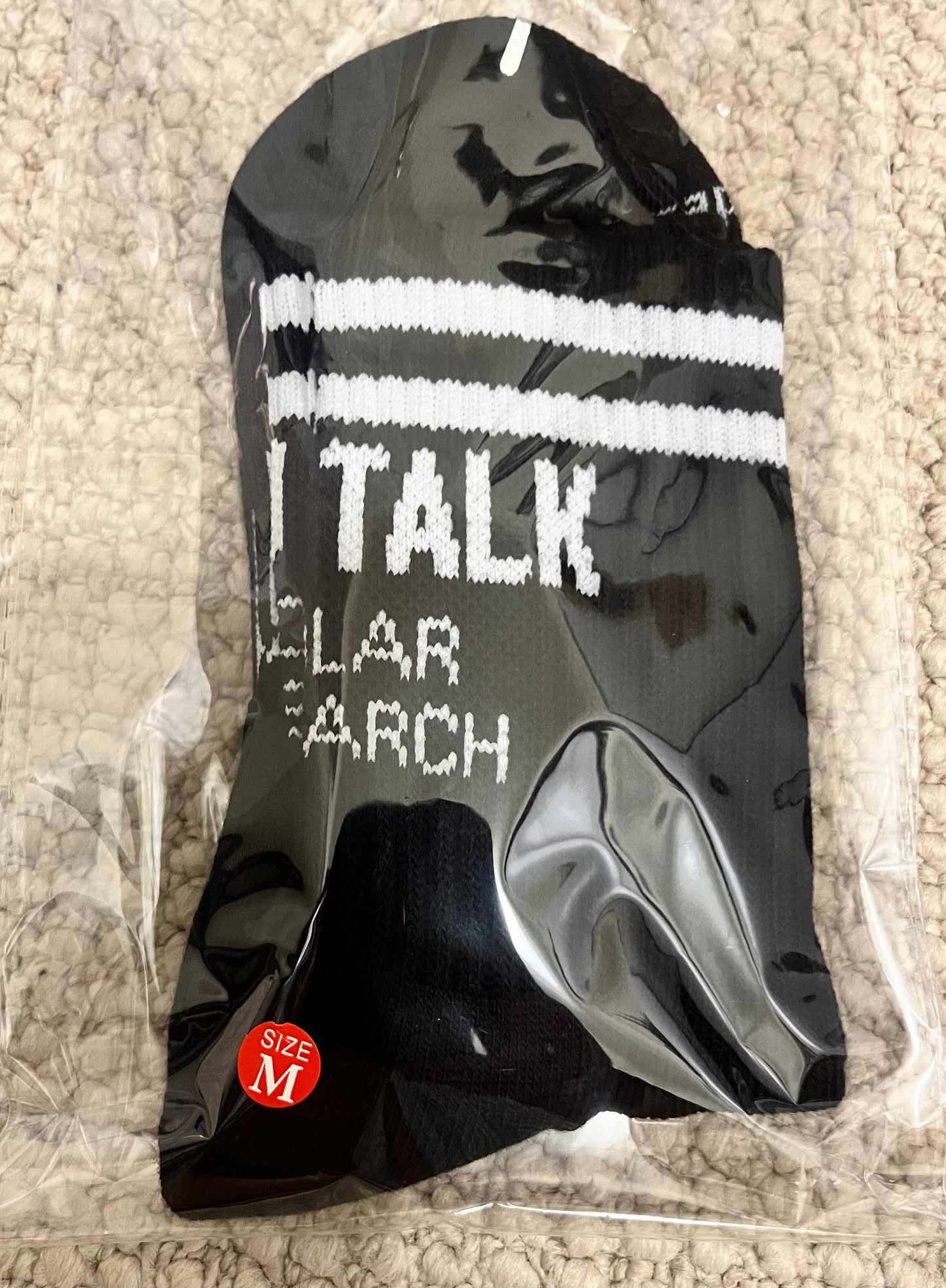 Good Talk Socks (black or white)