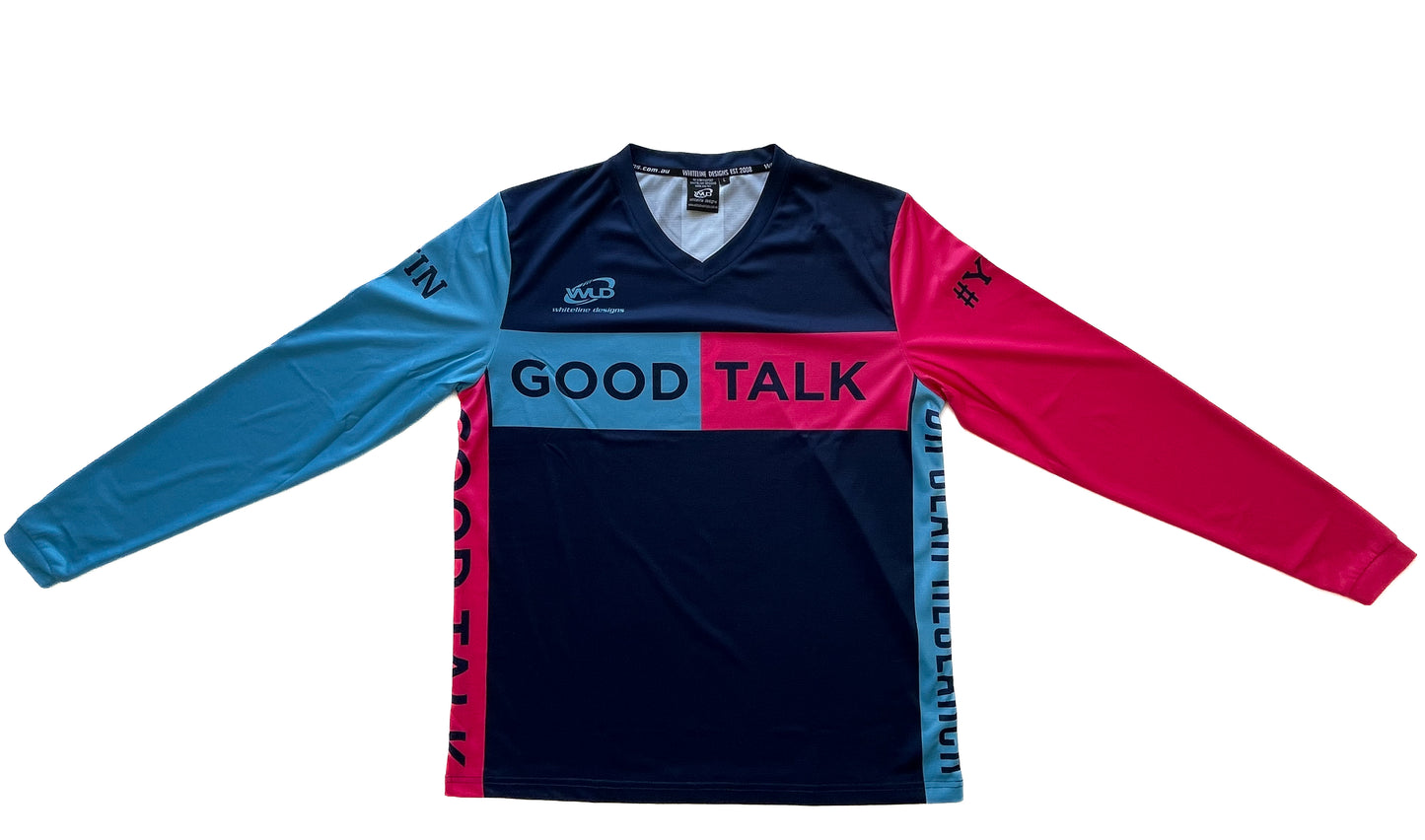 Good Talk Long Sleeve Mountain Bike Jersey - Unisex